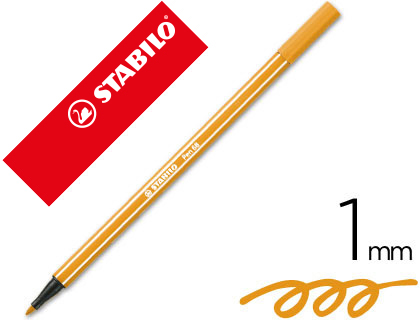 ROTULADOR STABILO PEN 68 NARANJA 1 MM