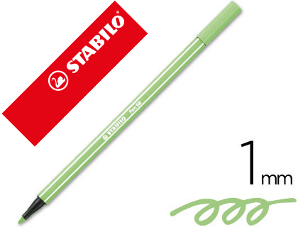 ROTULADOR STABILO PEN 68 VERDE HIELO 1 MM