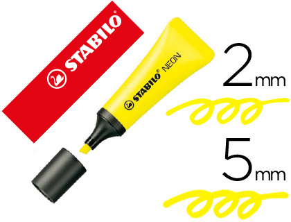 ROTULADOR STABILO FLUORESCENTE 72 AMARILLO NEON