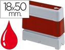 [PR-1850R6P] SELLO AUTOMATICO BROTHER 18 MM X 50 MM ROJO