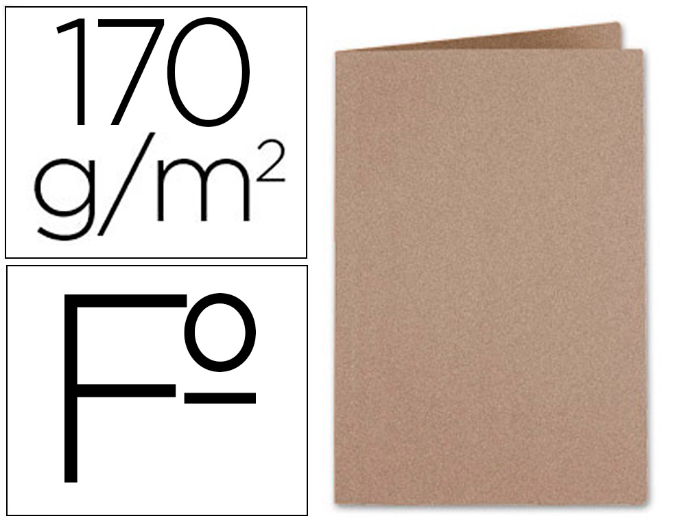 SUBCARPETA KRAFT LIDERPAPEL FOLIO 170 G/M2