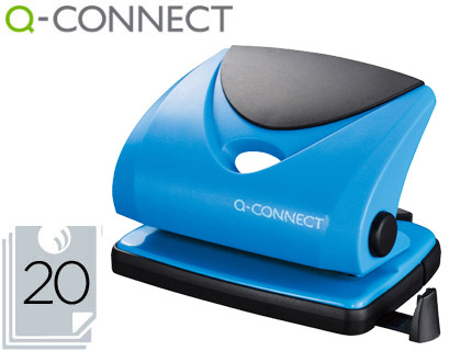 TALADRADOR Q-CONNECT KF02155 AZUL -ABERTURA 2 MM -CAPACIDAD 20 HOJAS