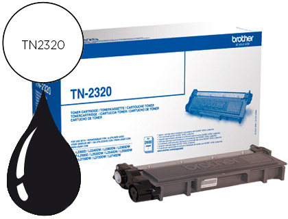 TONER BROTHER TN-2320 DCPL2520DW DCPL2540DN MFCL2700DW MFCL2720DW MFCL2740DW NEGRO 2600 PAG