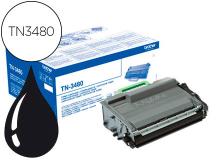 TONER BROTHER TN-3480 DCP-L5500DN / DCP-L6600DW / HL-L5000D / MFC-L5700 ALTA CAPACIDAD NEGRO 8000 PAG