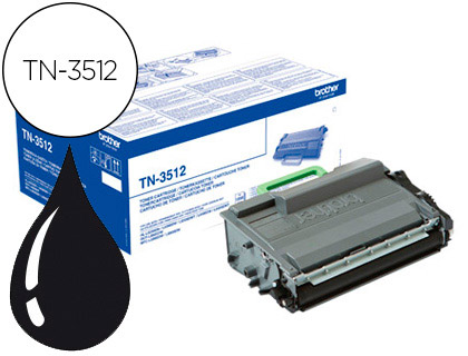 TONER BROTHER TN-3512 DCP-L6600DW / HL-L6300DW / MFC-L6800DW ALTA CAPACIDAD NEGRO 12000 PAG