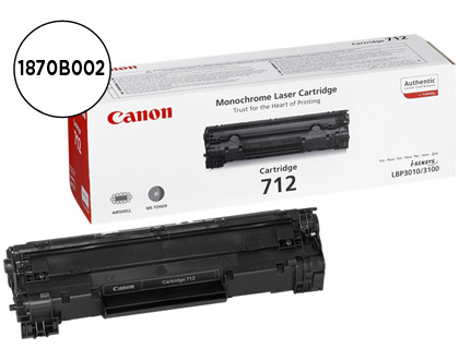 TONER CANON CRG712 NEGRO LASER LBP3010/3100