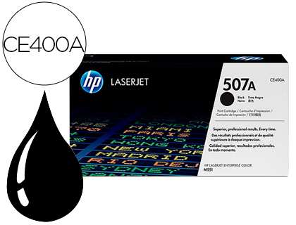 TONER HP 507A LASERJET M551/M570/PRO 500 NEGRO 5500 PAG