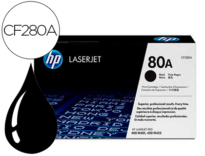 TONER HP LASERJET NEGRO CF280A 2700 PAG