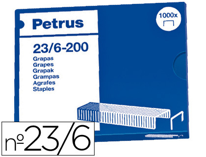 GRAPAS PETRUS Nº 23/6 -CAJA DE 1000