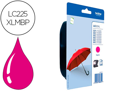 INK-JET BROTHER LC-225XLMBP MFC-J 4420 DW / MFC-J 5620 DW MAGENTA ALTA CAPACIDAD 1200 PAG