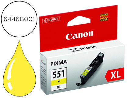 INK-JET CANON CLI-551XL IP7250 / MG5450 / MG6350 AMARILLO