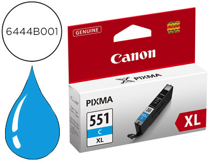 INK-JET CANON CLI-551 XL MG5450 / IP7250 / MG6350 CIAN