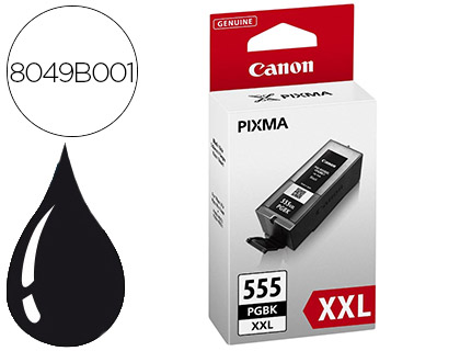 INK-JET CANON PGI-555 XXL PIXMA IP8750 / IX6850 / MX725 1.000 PAG NEGRO