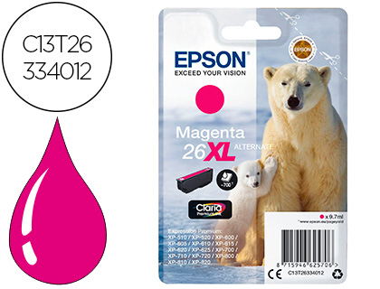 INK-JET EPSON 26XL XP600 / 605 / 700 / 800 MAGENTA 700 PAG