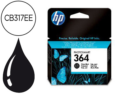 INK-JET HP 364 NEGRO ESPECIAL FOTO PHOTOSMART PREMIUM-C309A/SERIES C5300 / C6300 / B8500 / D5400 130PAG 10X15