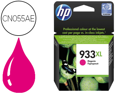 INK-JET HP 933XL MAGENTA CN055AE OFFICEJET 6100/6600/6700 PREMIUM CAPACIDAD 825 PAG