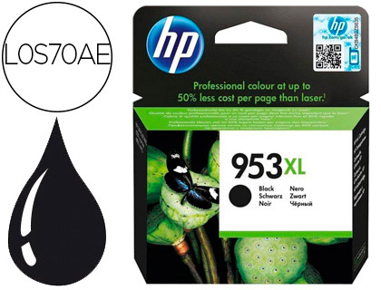 INK-JET HP JET 953XL OFFICEJET PRO 8210 / 8710 / 8725 / 7730 NEGRO 2000 PAGINAS