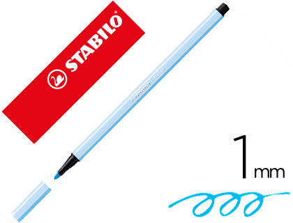 ROTULADOR STABILO PEN 68 AZUL CLARO 1 MM