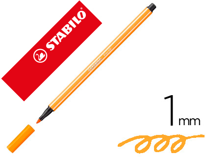 ROTULADOR STABILO PEN 68 BERMELLON PALIDO 1 MM