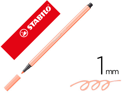 ROTULADOR STABILO PEN 68 CARNE CLARO 1 MM