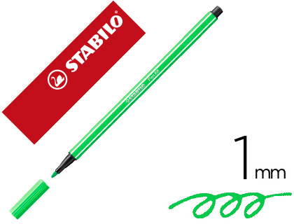 ROTULADOR STABILO PEN 68 ESMERALDA CLARO 1 MM