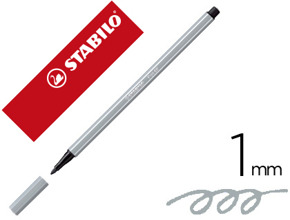 ROTULADOR STABILO PEN 68 GRIS AZULADO CLARO 1 MM