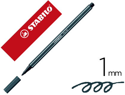 ROTULADOR STABILO PEN 68 GRIS AZULADO INTENSO 1 MM