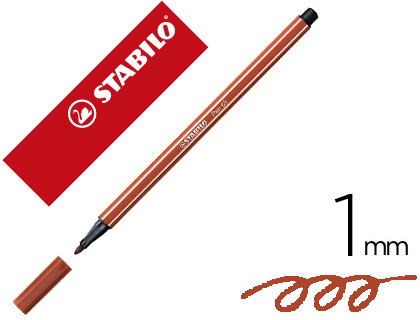 ROTULADOR STABILO PEN 68 SIENA TOSTADO 1 MM