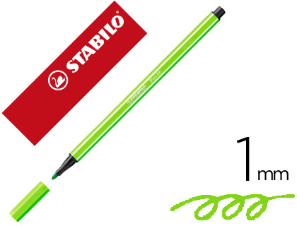 ROTULADOR STABILO PEN 68 VERDE PRADO 1 MM