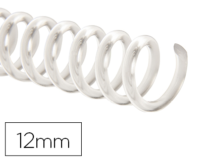 ESPIRAL PLASTICO Q-CONNECT TRANSPARENTE 32 5:1 12MM 1,8MM CAJA DE 100 UNIDADES