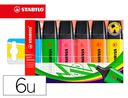 [70/6] ROTULADOR STABILO BOSS ORIGINAL FLUORESCENTE 70 ESTUCHE DE 6 UNIDADES SURTIDAS