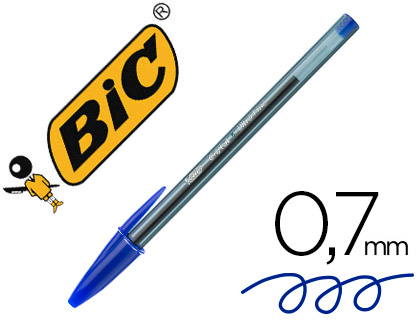 BOLIGRAFO BIC CRISTAL EXACT ULTRAFINE PUNTA FORMA AGUJA 0,7 MM AZUL