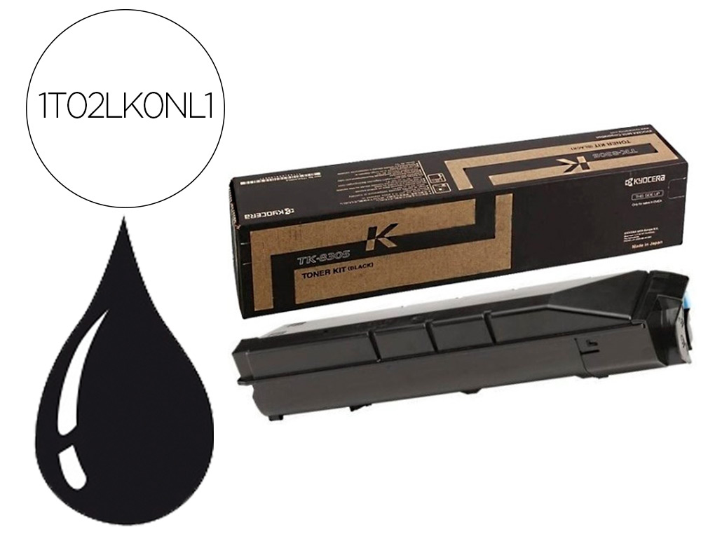 TONER KYOCERA TK 8305K TASKALFA 3050CI / 3051CI / 3550CI / 3551CI NEGRO 25000 PAGINAS