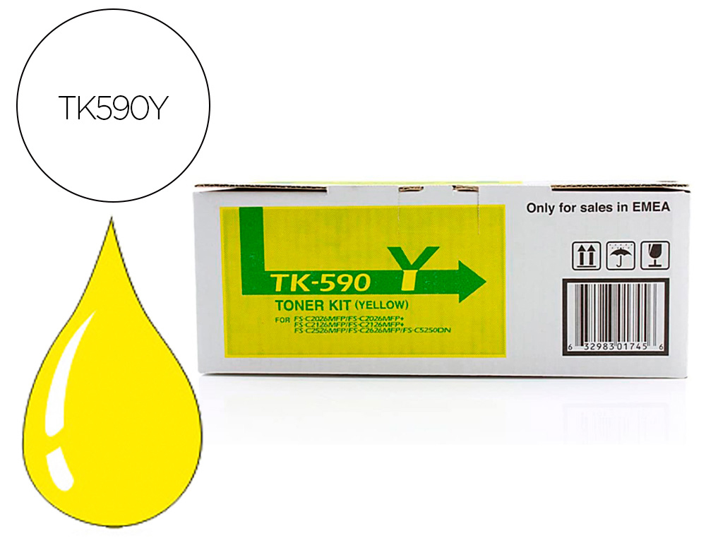 TONER KYOCERA -MITA AMARILLO TK590Y