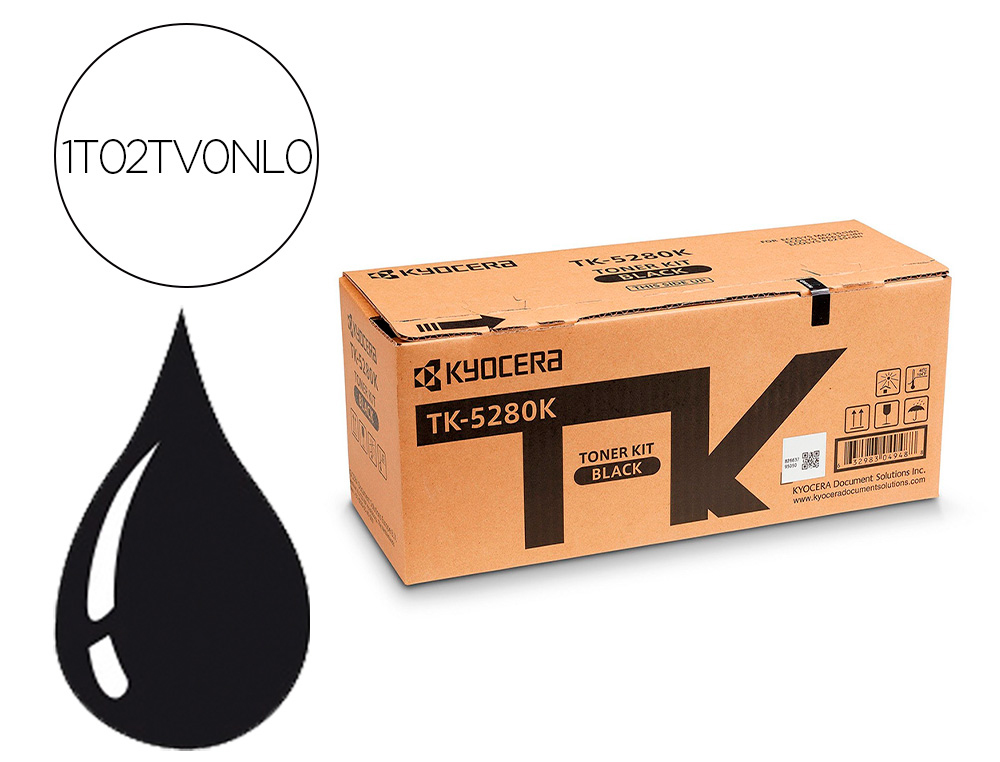 TONER KYOCERA TK5280K NEGRO PARA ECOSYSM6235 / 6635CIDN