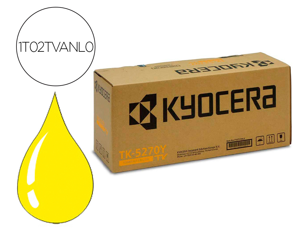 TONER KYOCERA TK5270Y AMARILLO PARA ECOSYS M6230 / 6630CIDN