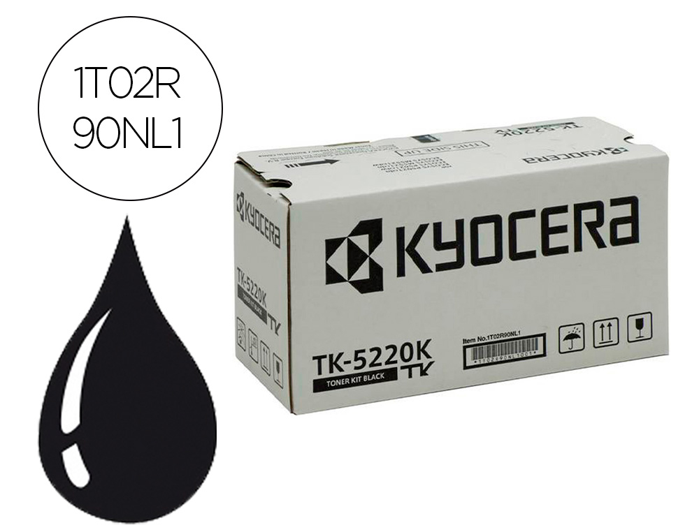 TONER KYOCERA MITA TK-5220K NEGRO ECOSYS M5521CDW, ECOSYS M5521CDN 1200 PAG