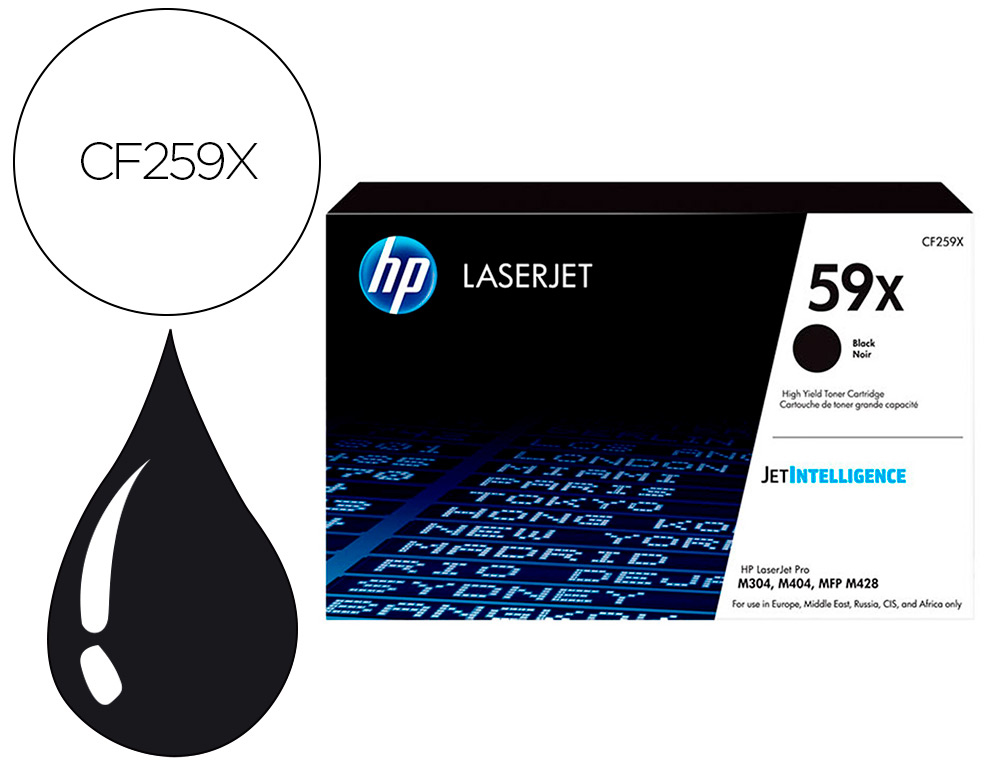 TONER HP CF259X NEGRO/34.500 PAGINAS/M404 M428