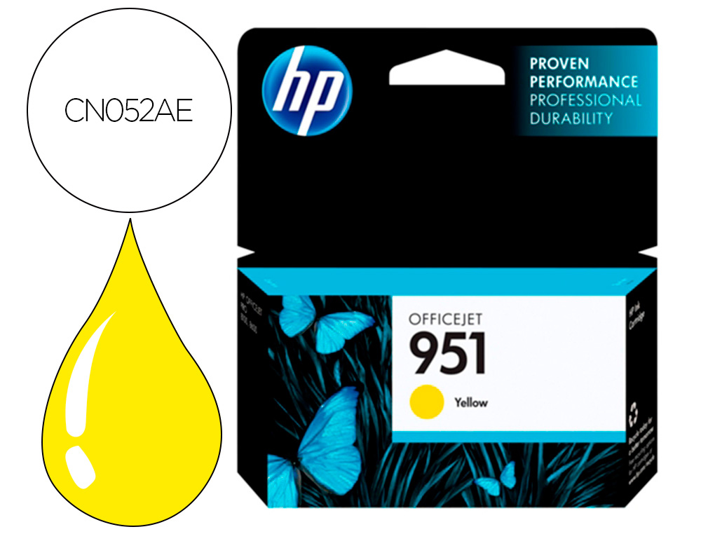 INK-JET HP INYECCION 951/A7F64A/1000 PAGINAS AMARILLO