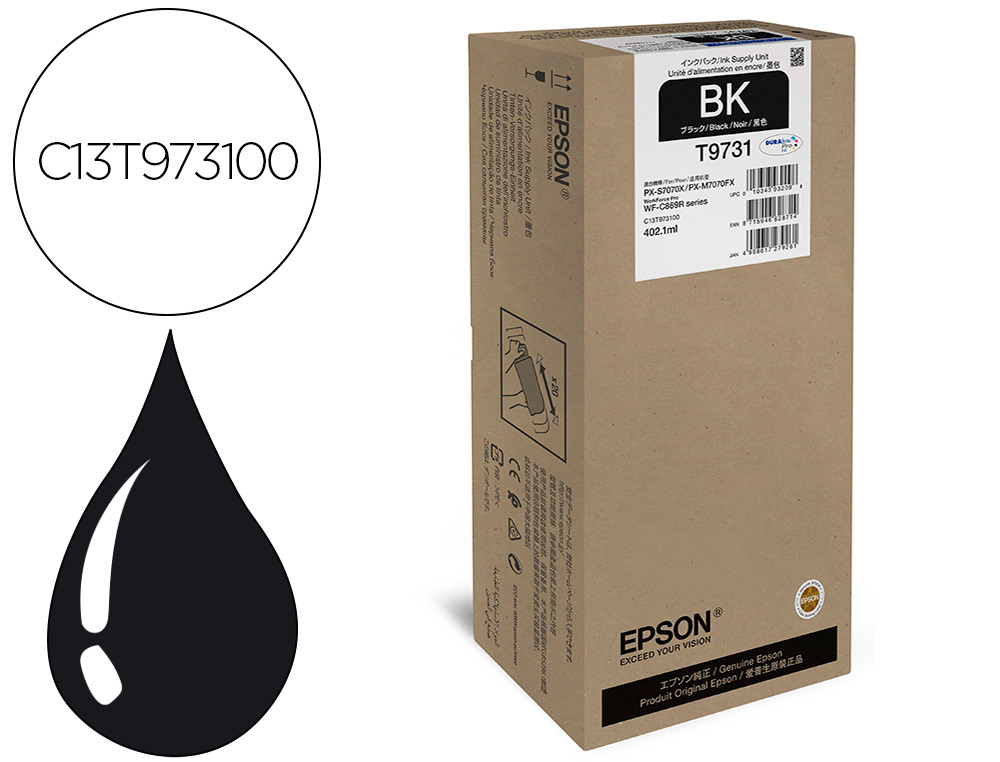 INK-JET EPSON WORKFORCE PRO WF-C869R NEGRO XL INK SUPPLY UNIT