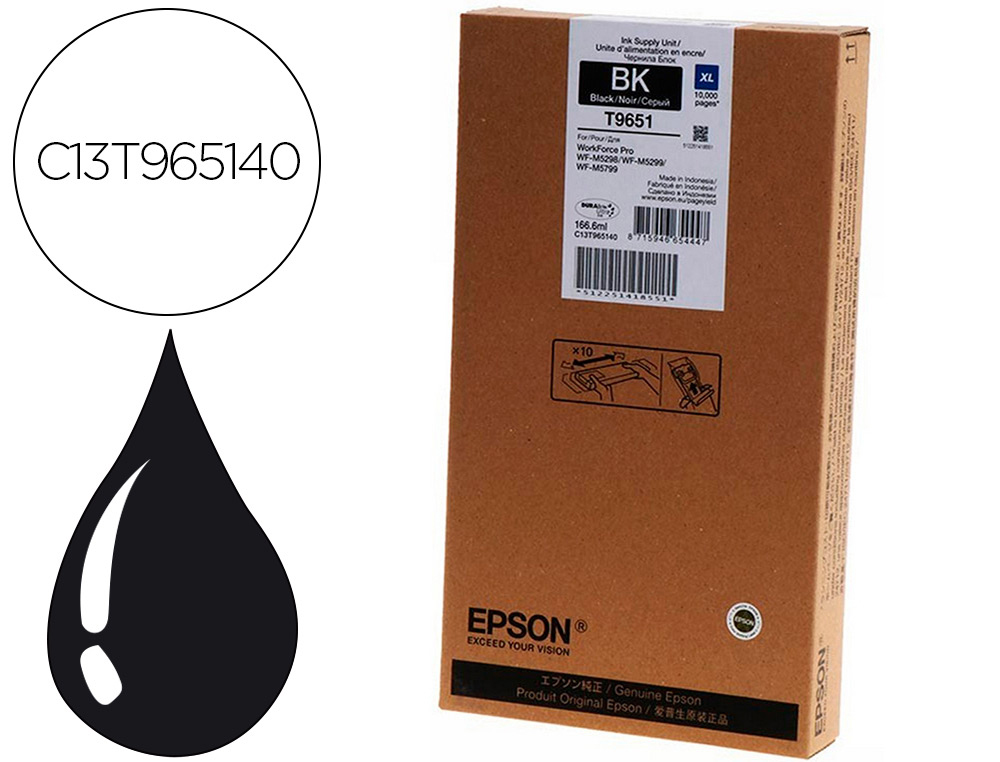 INK-JET EPSON WF-M52XX/57XX SERIES XL NEGRO