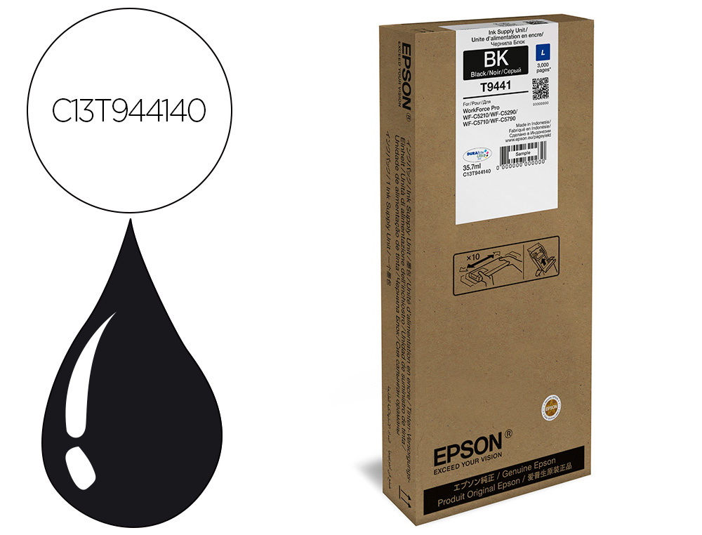 INK-JET EPSON WF-C5XXX SERIES INK L NEGRO 3000