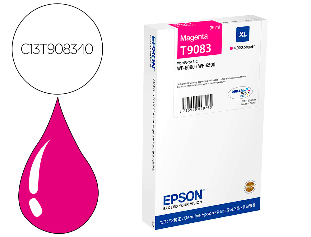 INK-JET EPSON WF-6590DWF/WF-6090DW MAGENTA XL