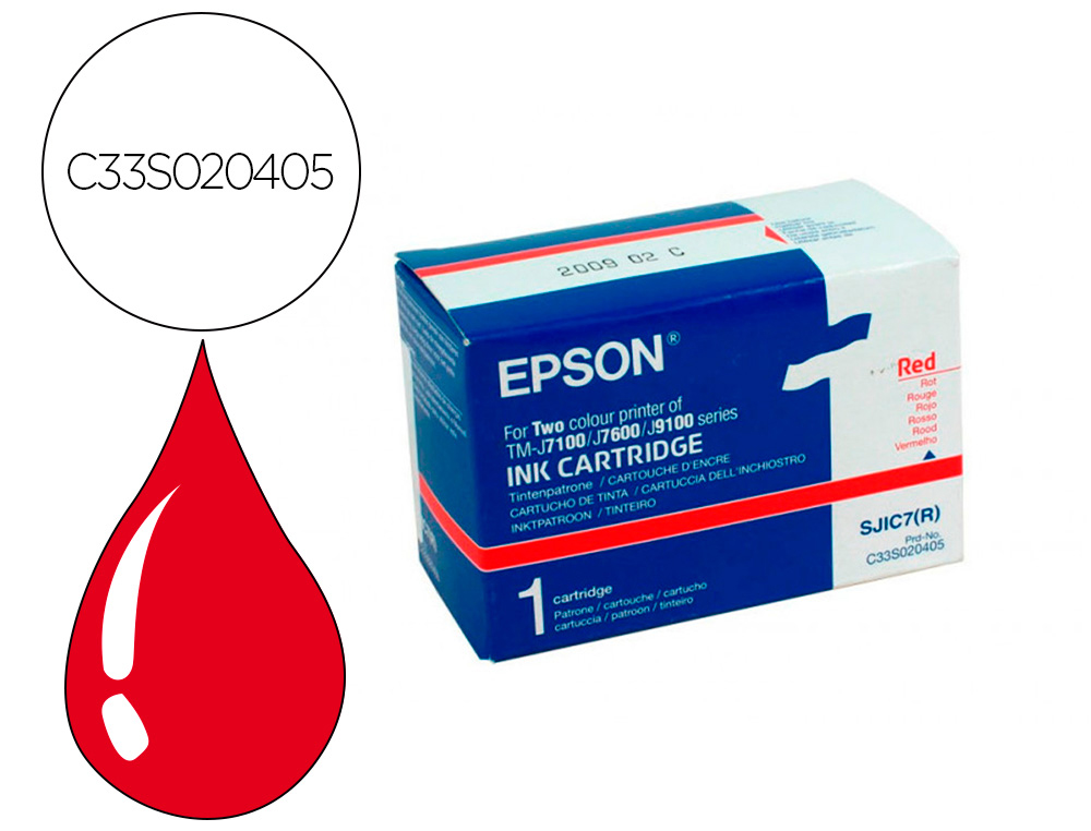 INK-JET EPSON TM-J 7100/7600 ROJO