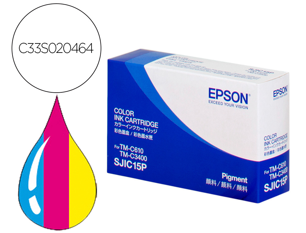 INK-JET EPSON TM-C 3400 (SJIC15P) CMY