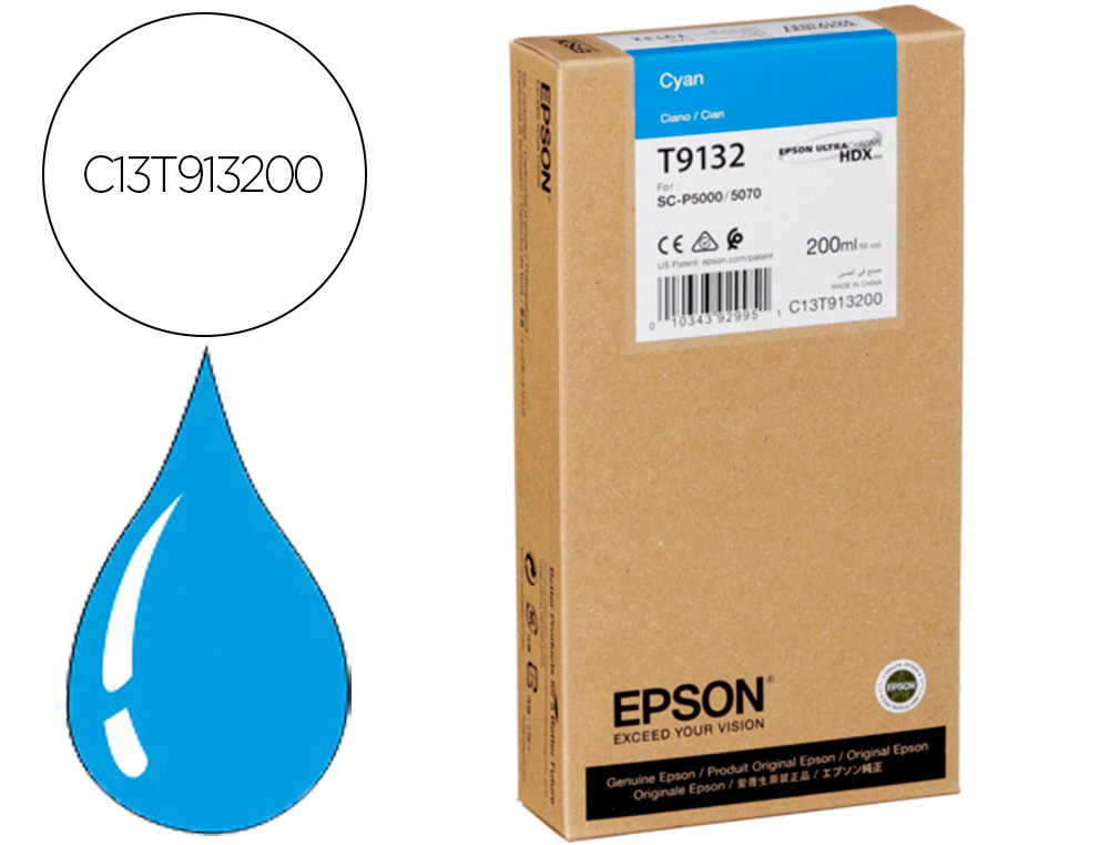 INK-JET EPSON T9132 CIAN INK 200ML