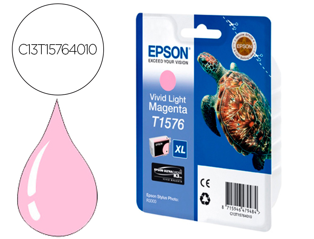 INK-JET EPSON STYLUS PHOTO R3000 MAGENTA VIVO CLARO