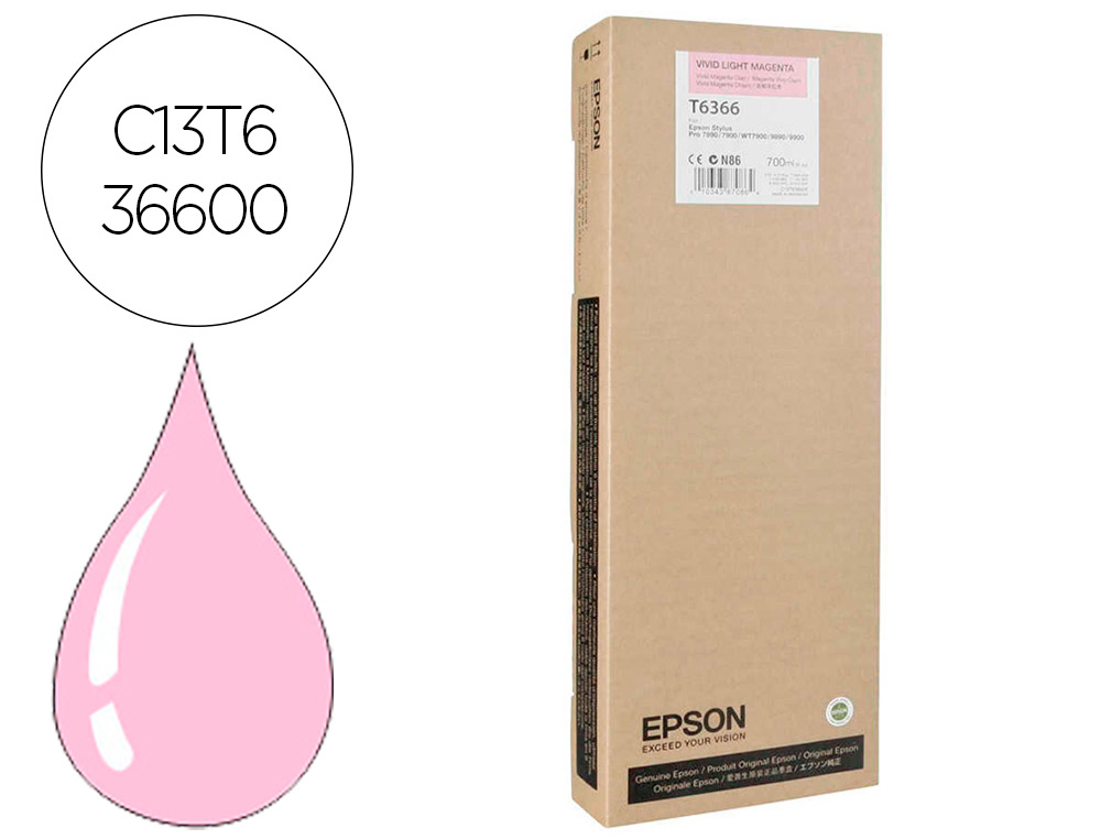 INK-JET EPSON GF STYLUS PHOTO 7900/9900 MAGENTA VIVO CLARO ALTA CAPACIDAD