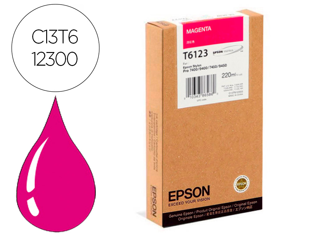 INK-JET EPSON GF STYLUS PHOTO 7450/9450/7400/9400 MAGENTA ALTA CAPACIDAD