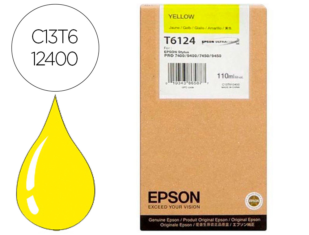 INK-JET EPSON GF STYLUS PHOTO 7450/9450 AMARILLO ALTA CAPACIDAD